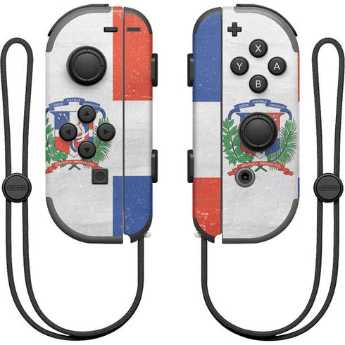 Dominican Republic Flag Distressed Nintendo Skins